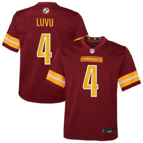Frankie Luvu Washington Commanders Nike Youth Team Game Jersey - - Front View