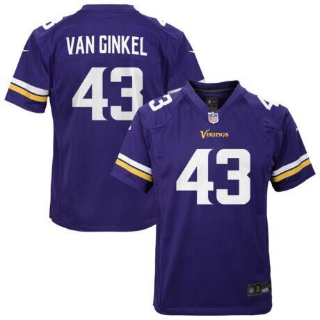 Andrew Van Ginkel Minnesota Vikings Nike Youth Youth - Purple - Front View