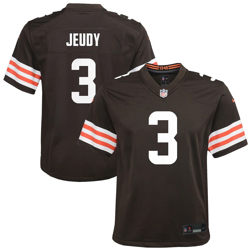 Jerry Jeudy Cleveland Browns Nike Youth Team Game Jersey
