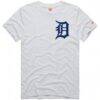 Detroit Tigers Homage Hyper Local Refresh Tri-Blend T-Shirt - Ash - Side View
