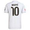 Kylian Mbappé Real Madrid adidas 2025/26 Home Authentic Player Jersey - White - Detail View