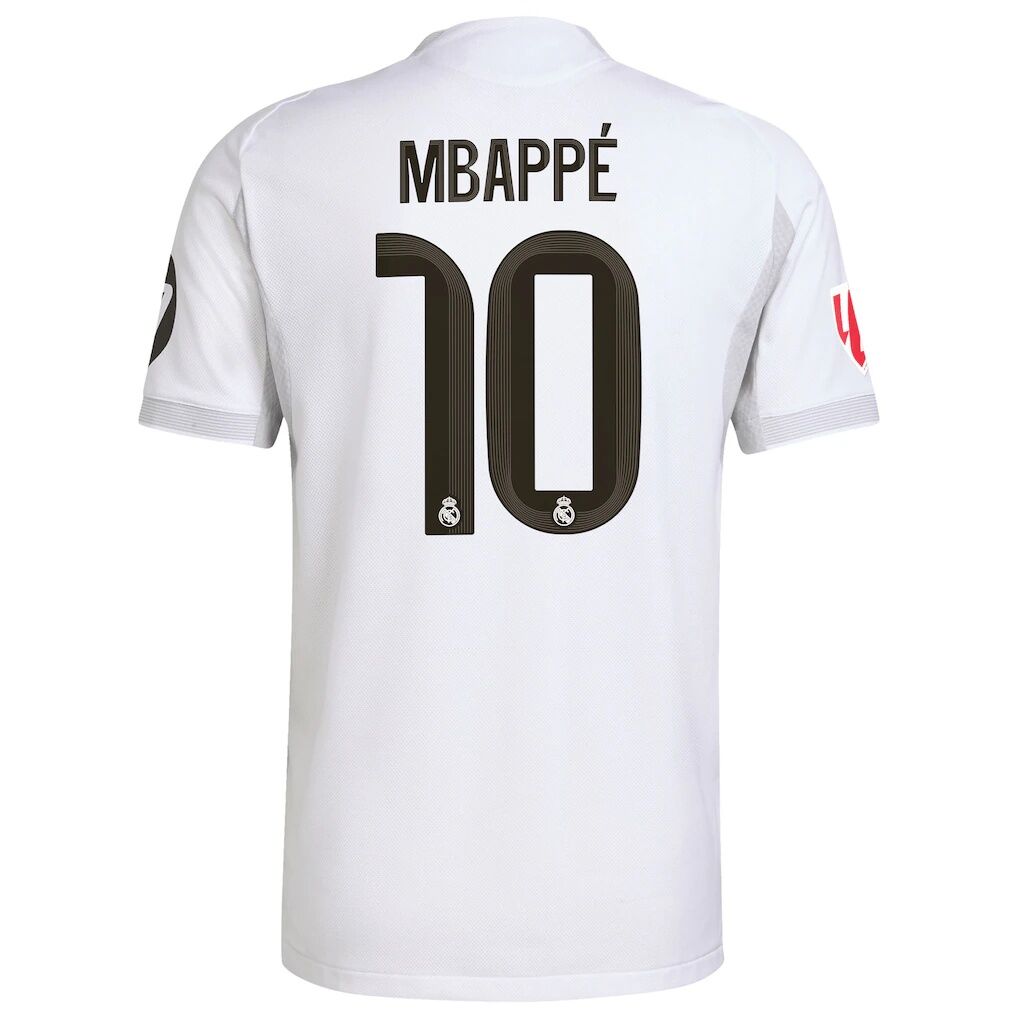 Kylian Mbappé Real Madrid adidas 2025/26 Home Authentic Player Jersey