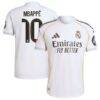 Kylian Mbappé Real Madrid adidas 2025/26 Home Authentic Player Jersey - White - Front View