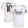 Kylian Mbappé Real Madrid adidas 2025/26 Home Replica Player Jersey - White - Front View