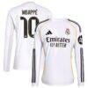 Kylian Mbappé Real Madrid adidas 2025/26 Home Replica Player Jersey - White - Front View