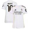 Kylian Mbappé Real Madrid adidas Women's 2025/26 Home Replica Player Jersey - White - Front View