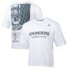 Seattle Sounders FC Sport Design Sweden Celestial Oversized Graphic T-Shirt - White - Front View