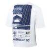Nashville SC Sport Design Sweden Celestial Oversized Graphic T-Shirt - White - Front View