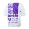 Orlando City SC Sport Design Sweden Celestial Oversized Graphic T-Shirt - White - Detail View