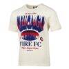 Chicago Fire Sport Design Sweden Old School Graphic Relaxed T-Shirt - Cream - Side View