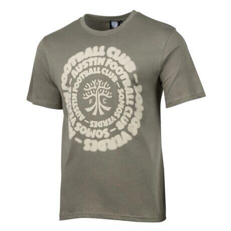 Austin FC Sport Design Sweden Echo Logo Relaxed T-Shirt - Green - Side View