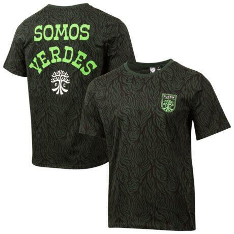 Austin FC Sport Design Sweden Flow Relaxed T-Shirt - Green - Front View