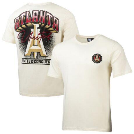 Atlanta United FC Sport Design Sweden Heritage Badge T-Shirt - Cream - Front View