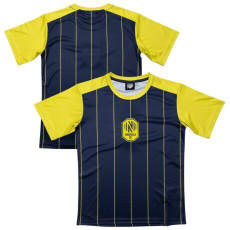 Nashville SC Sport Design Sweden Youth Club T-Shirt - Navy - Front View