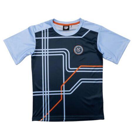 New York City FC Sport Design Sweden Youth Club T-Shirt - Navy - Side View
