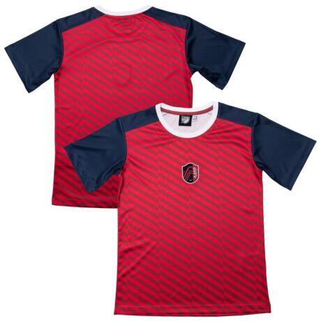 St. Louis CITY SC Sport Design Sweden Youth Club T-Shirt - Red - Front View