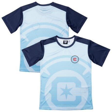 Chicago Fire Sport Design Sweden Youth Club T-Shirt - Blue - Front View