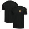 San Francisco Giants New Era Bronze Logo with Cross Bats Established T-Shirt - Black - Front View
