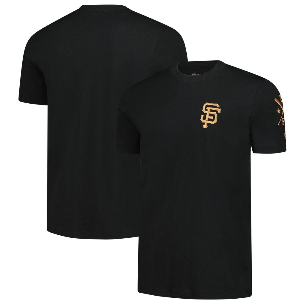 San Francisco Giants New Era Bronze Logo with Cross Bats Established T-Shirt