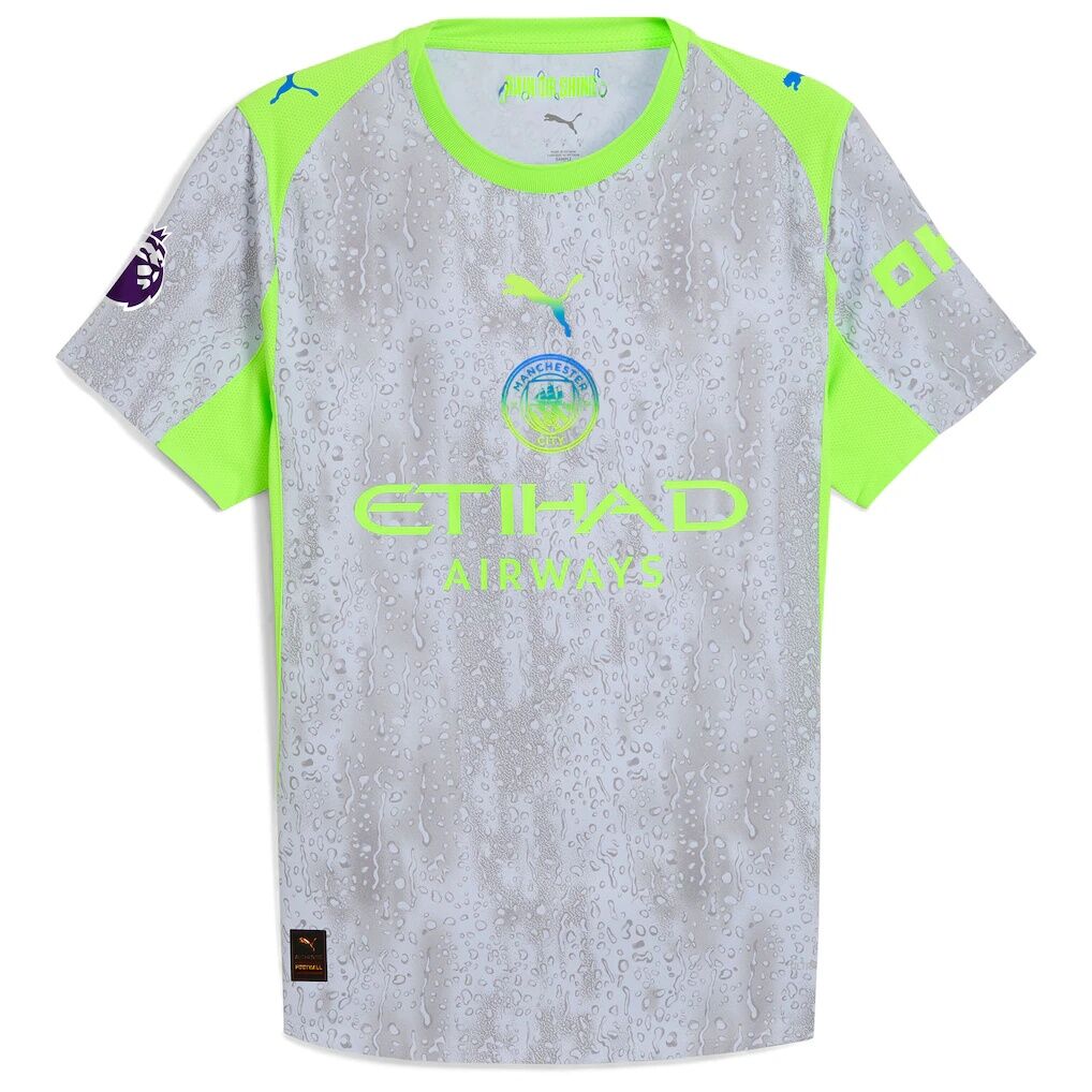 Manchester City Puma 2025/26 Third Authentic Jersey - Green/Neon Green