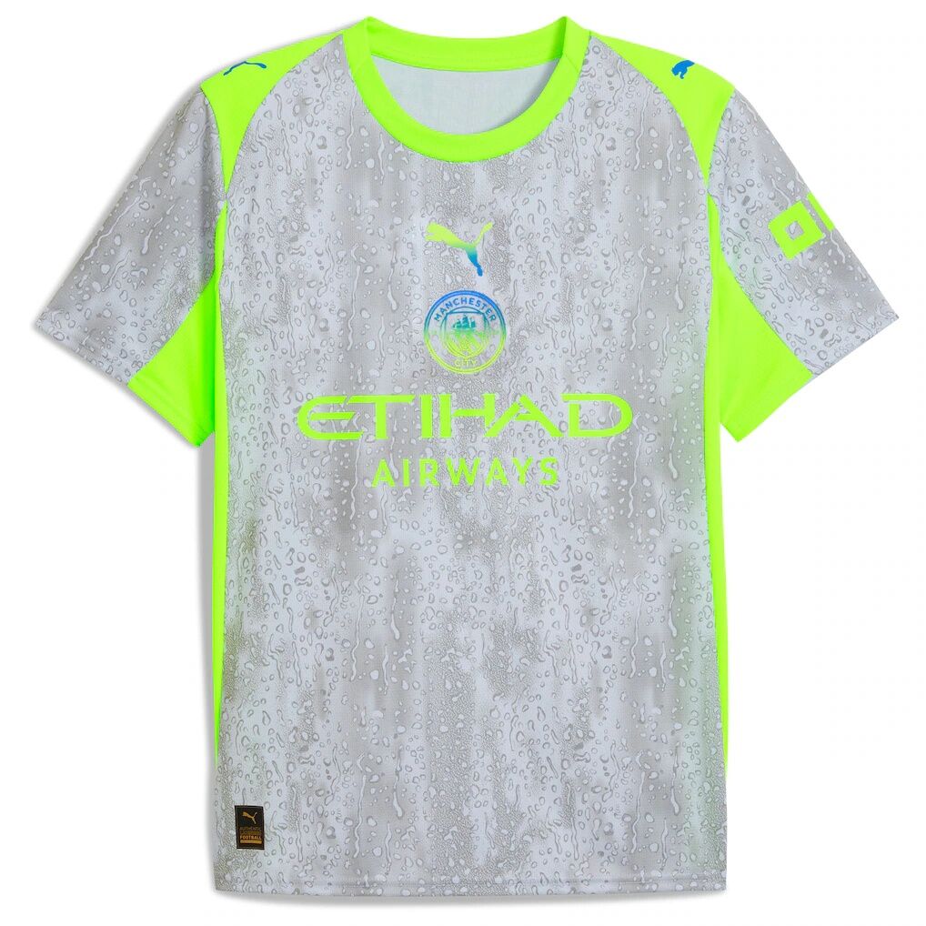 Manchester City Puma 2025/26 Third Replica Jersey - Green/Neon Green