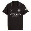 Manchester City Puma Youth 2025/26 Third Replica Jersey - Black - Side View