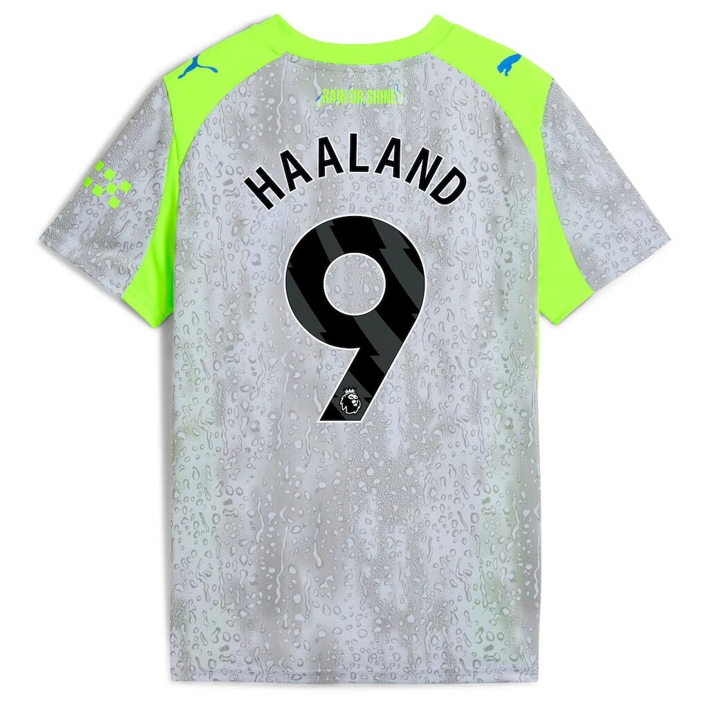 Manchester City Puma Youth 2025/26 Third Replica Jersey - Green/Neon Green