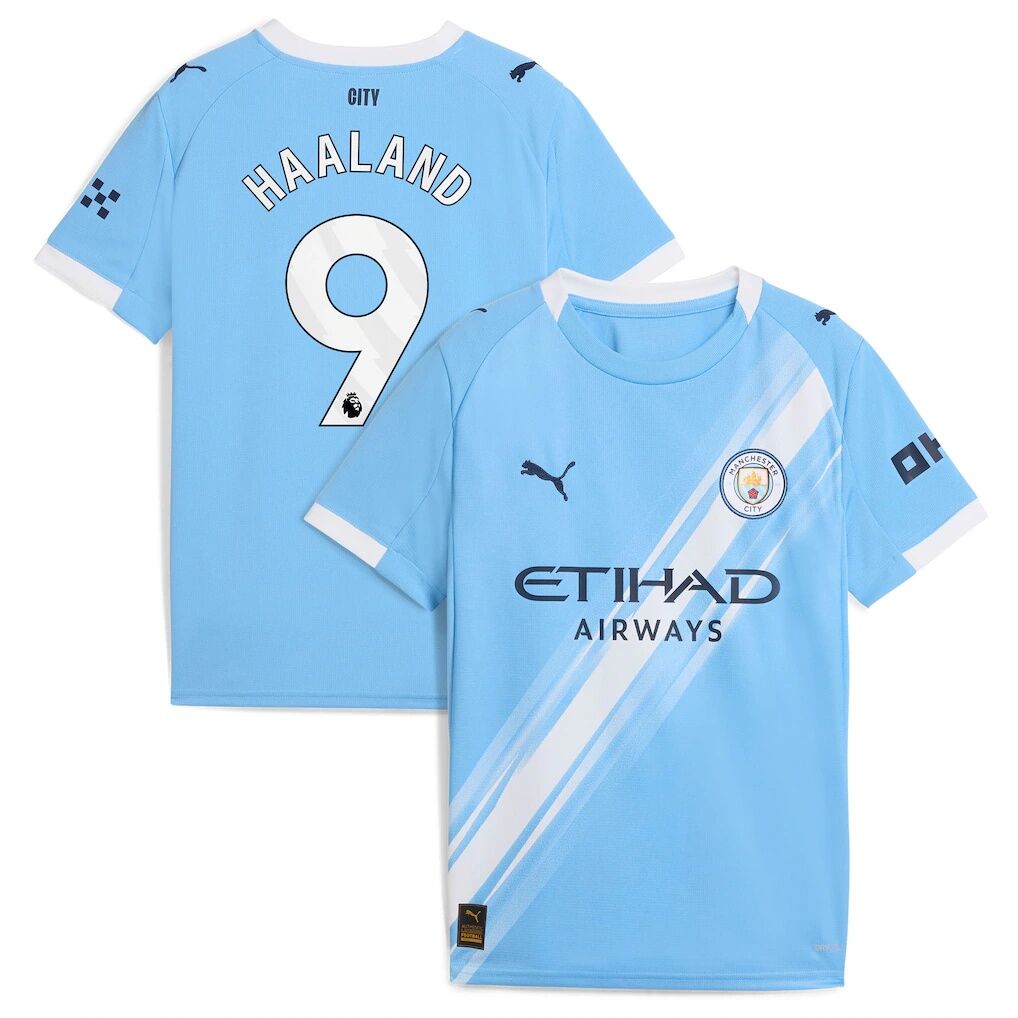 Manchester City Puma Youth 2025/26 Third Replica Jersey - Green/Neon Green