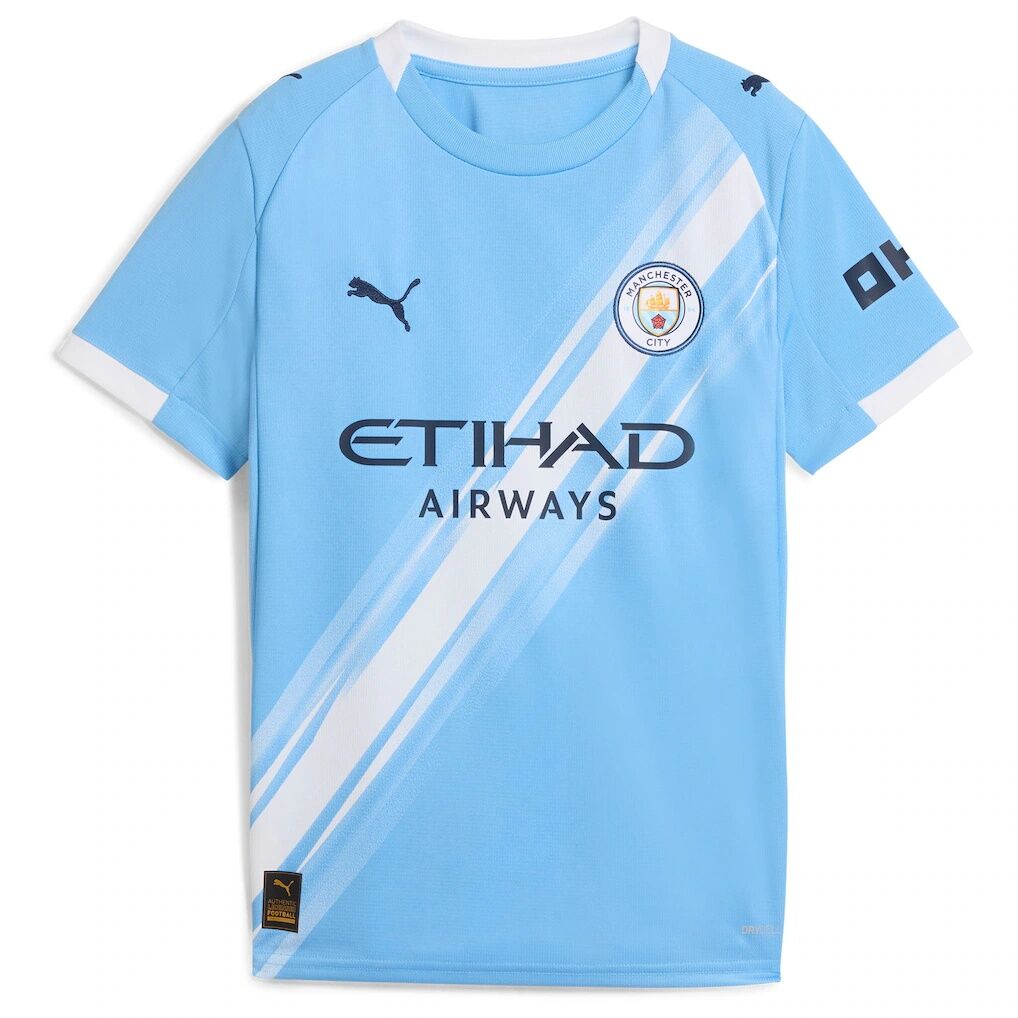 Manchester City Puma Youth 2025/26 Third Replica Jersey - Green/Neon Green