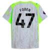 Manchester City Puma 2025/26 Third Authentic Jersey - Green - Detail View