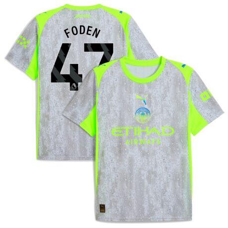 Manchester City Puma 2025/26 Third Replica Jersey - Green - Front View