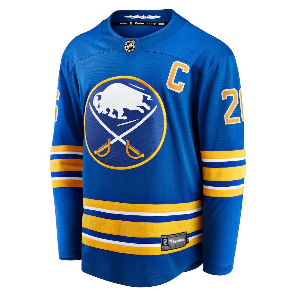 Rasmus Dahlin Buffalo Sabres Fashion7 Home Captain Patch Breakaway Jersey - Royal