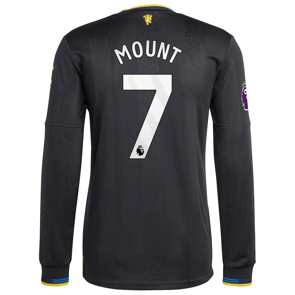 Mason Mount Manchester United adidas 2025/26 Third Authentic Long Sleeve Player Jersey
