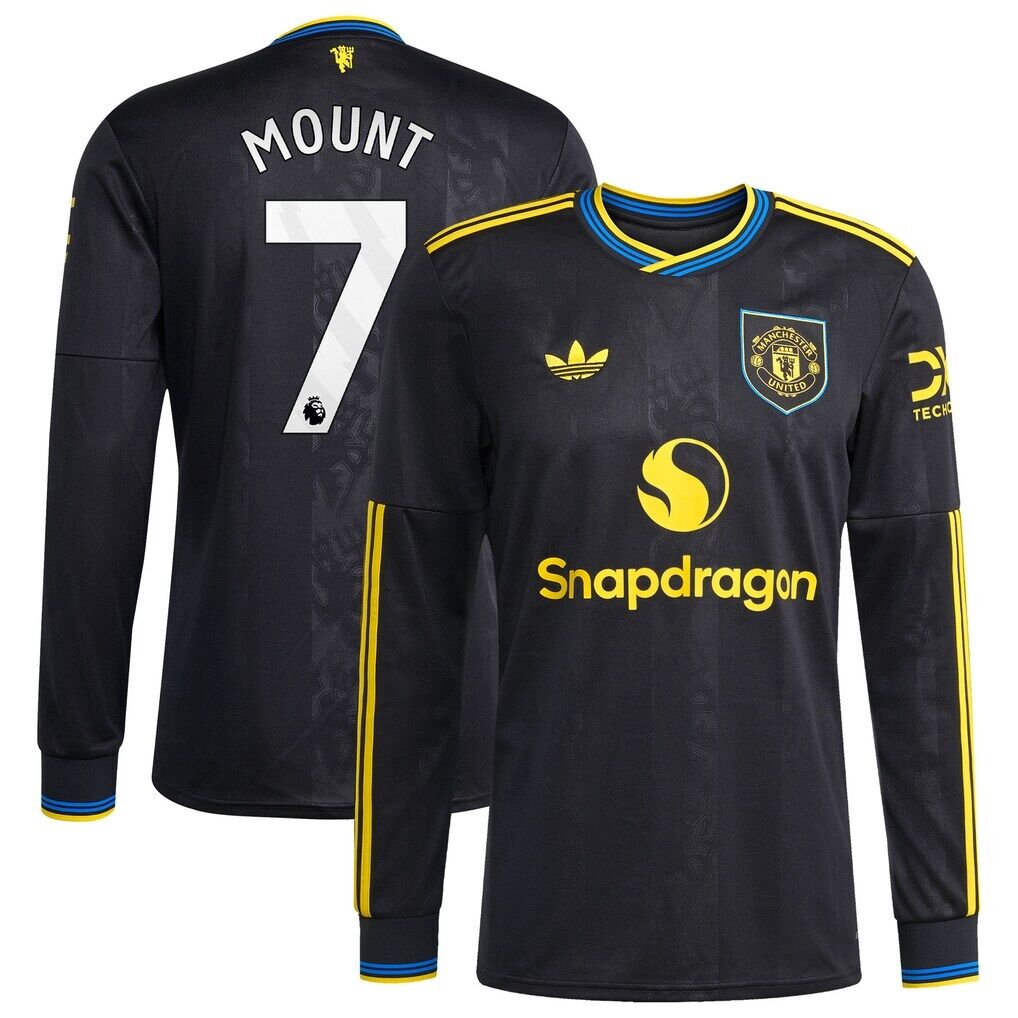 Mason Mount Manchester United adidas 2025/26 Third Replica Long Sleeve Player Jersey