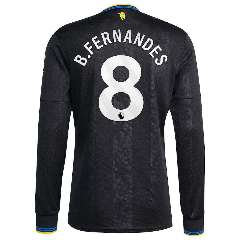 Bruno Fernandes Manchester United adidas 2025/26 Third Replica Long Sleeve Player Jersey