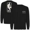 NBA Sportiqe Unisex Wales Long Sleeve T-Shirt - Black - Front View