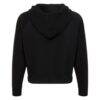 NBA Sportiqe Women's Ella Raglan Cropped Hoodie - Black - Detail View