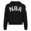 NBA Sportiqe Women's Ella Raglan Cropped Hoodie - Black - Side View