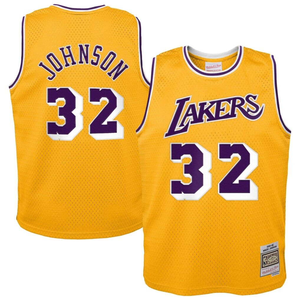Magic Johnson Los Angeles Lakers Toddler 1984/85 Swingman Jersey
