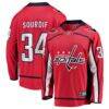 Justin Sourdif Washington Capitals Fashion7 Home Breakaway Jersey - Red - Front View