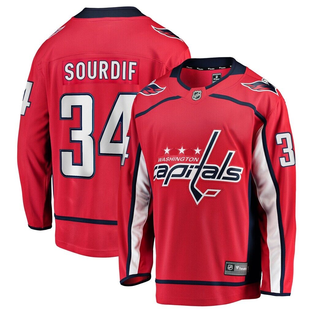 Justin Sourdif Washington Capitals Fashion7 Home Breakaway Jersey