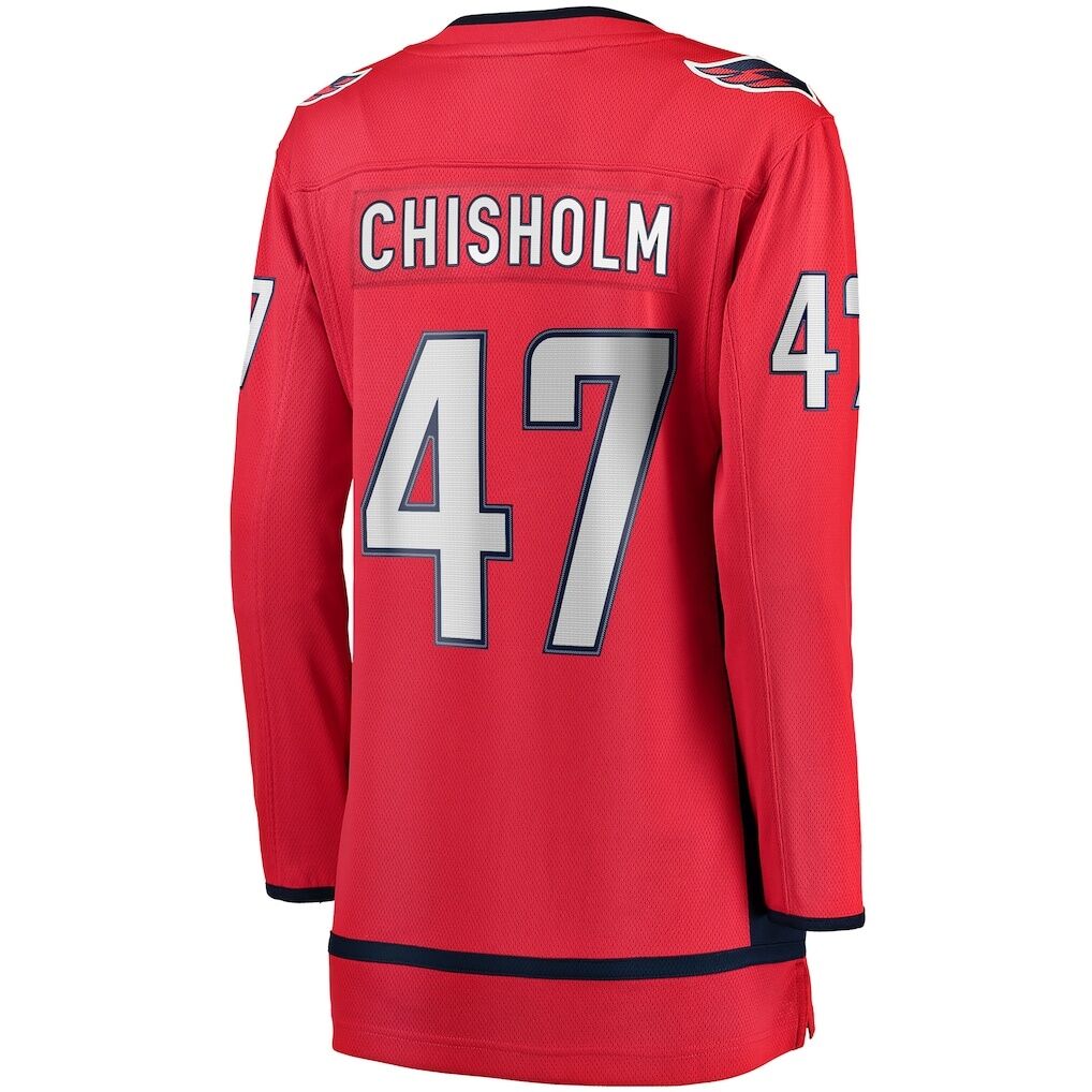 Declan Chisholm Washington Capitals Fashion7 Women's Home Breakaway Jersey
