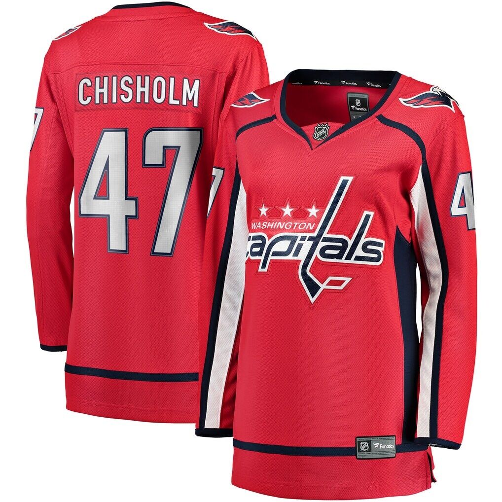 Declan Chisholm Washington Capitals Fashion7 Women's Home Breakaway Jersey