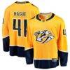 Nicolas Hague Nashville Predators Fashion7 Home Breakaway Jersey - Gold - Front View