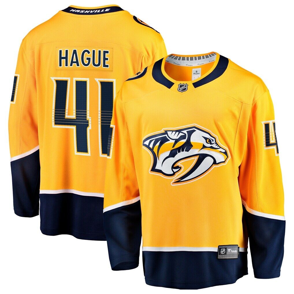 Nicolas Hague Nashville Predators Fashion7 Home Breakaway Jersey