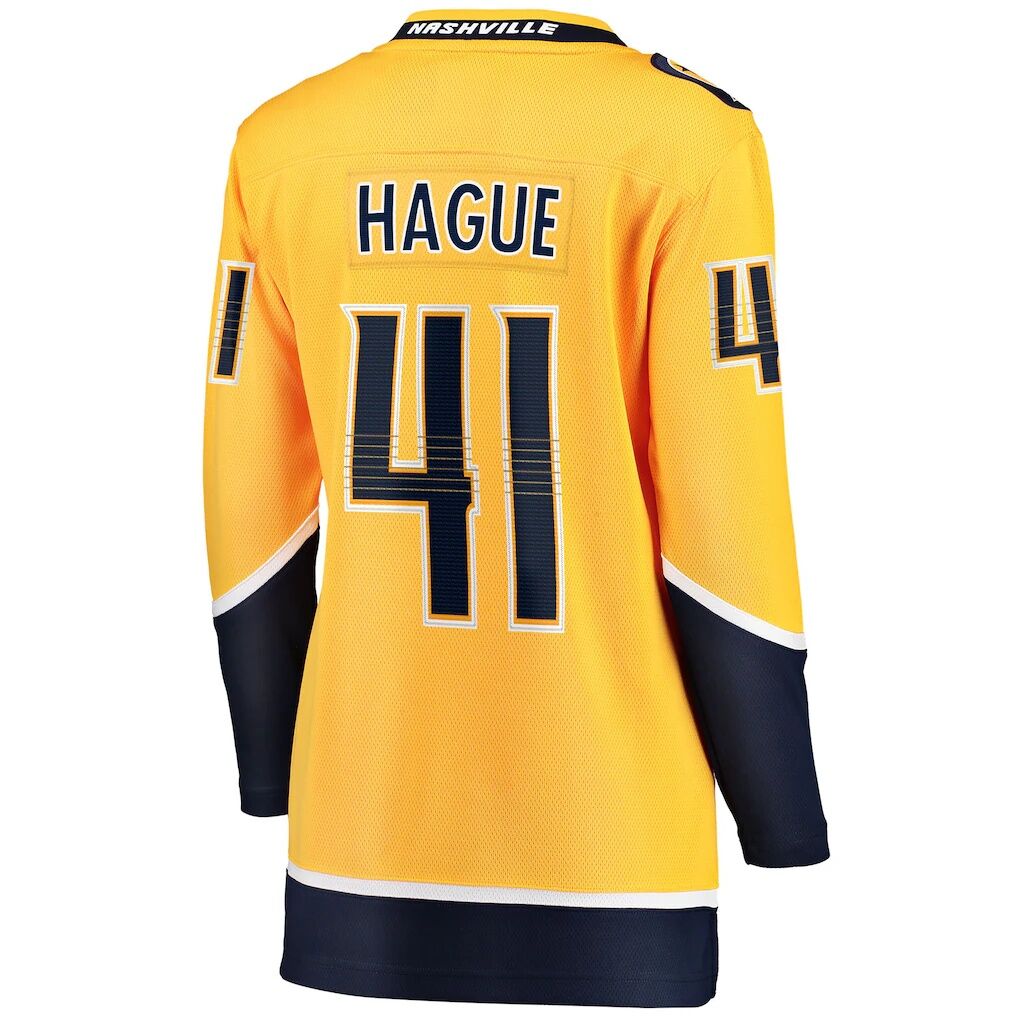 Nicolas Hague Nashville Predators Fashion7 Women's Home Breakaway Jersey