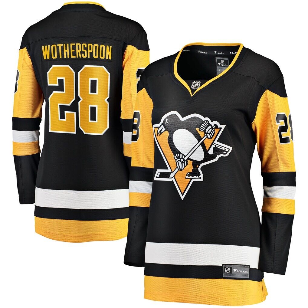 Parker Wotherspoon Pittsburgh Penguins Fashion7 Women's Home Breakaway Jersey