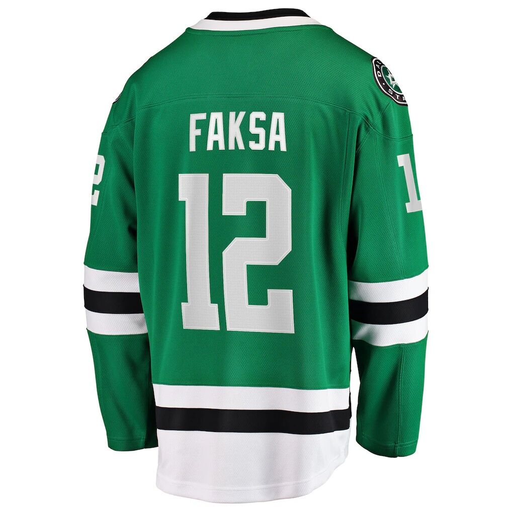 Radek Faksa Dallas Stars Fashion7 Home Breakaway Jersey - Kelly Green