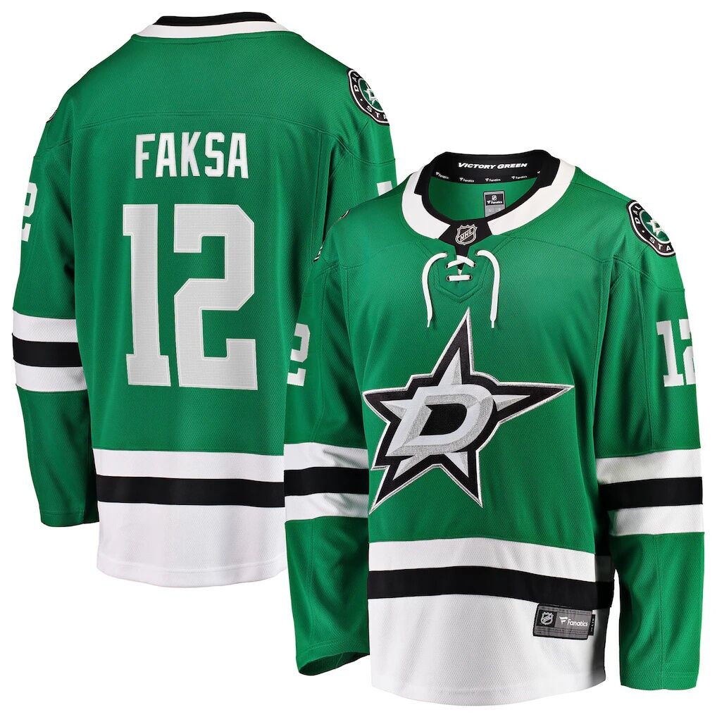 Radek Faksa Dallas Stars Fashion7 Home Breakaway Jersey - Kelly Green