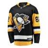 Caleb Jones Pittsburgh Penguins Fashion7 Home Breakaway Jersey - Black - Side View